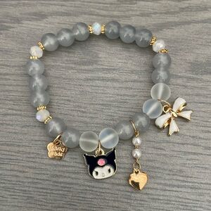 Kuromi WodJaoy Kawaii Bracelet Set Cute Bracelets for Elastic Beaded